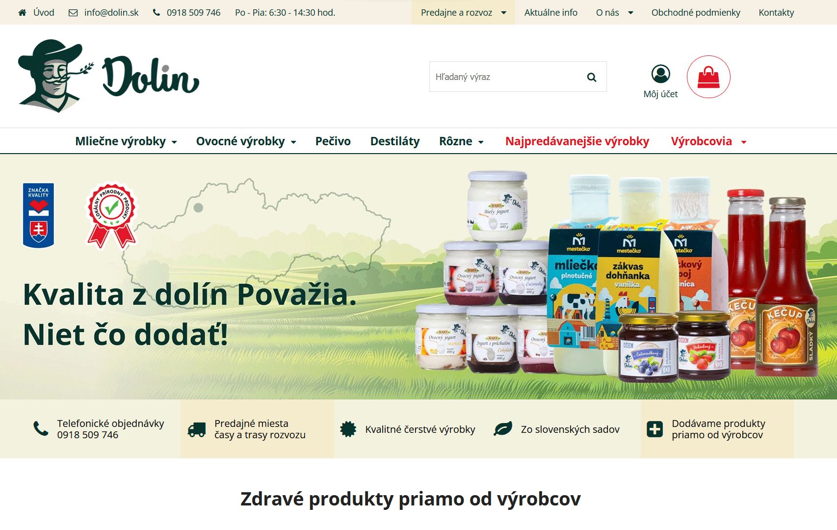 Otvorili sme on-line predaj zdravch potravn z naich doln